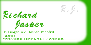 richard jasper business card