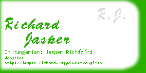 richard jasper business card